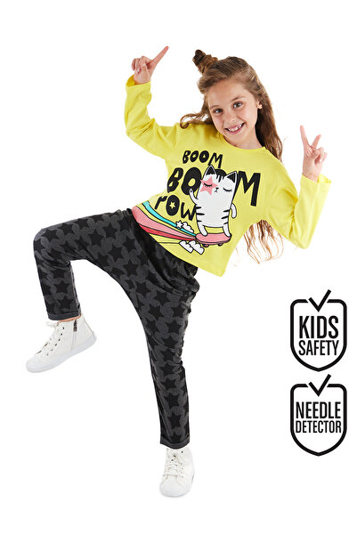 MSHB&G Boom Boom Cat Girl's T-shirt Trousers Set