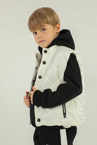 Black One Чоловічий жилет з високим коміром і блискавкою