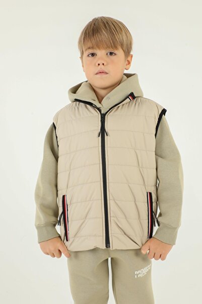 Black One Чоловічий жилет з високим коміром і блискавкою