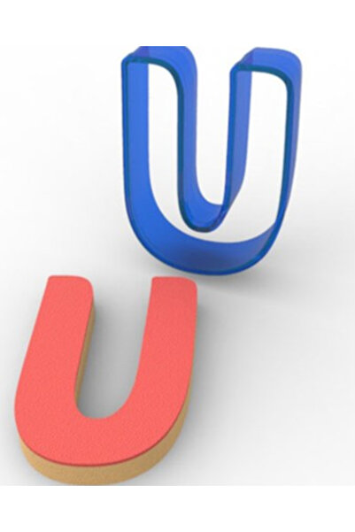 Elit parti Letter U Cookie Mold