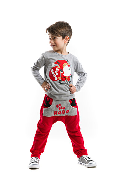 MSHB&G Ho Ho New Year Boy's T-shirt Trousers Set