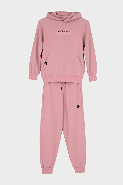 Black One Спортивний костюм для хлопчиків з капюшоном і принтом