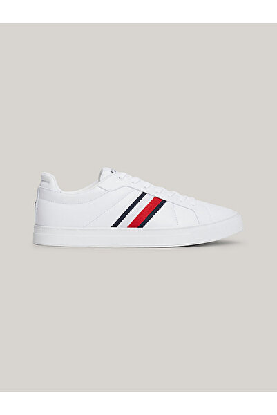 Tommy Hilfiger Férfi Icon Court Lth Stripe Sneaker