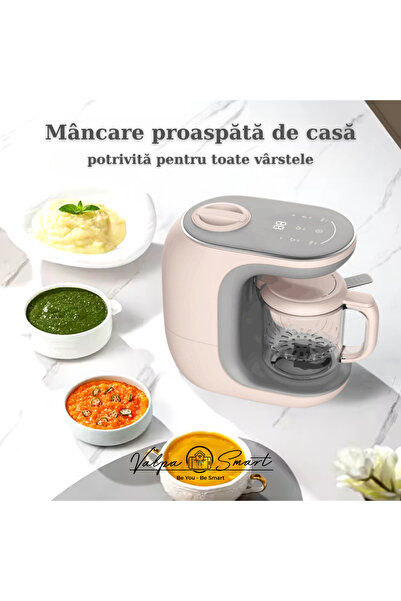 Valpa Smart Aparat de gătit cu aburi și blender ValpaSmart, panou tactil, 300 ml, Tritan (fără BPA)