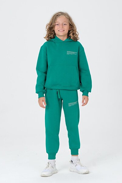 Black One Ανδρικό σετ αθλητικής φόρμας Three Thread Sh επένδυση fleece με λεπ...