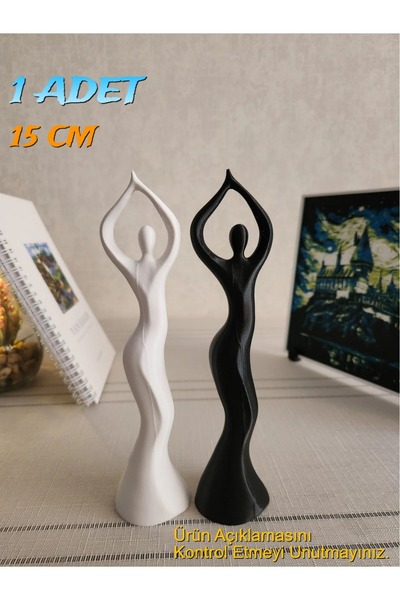 Filkorium3D Minimalist Dans Eden Kadın Heykeli İskandinav Tarzı Biblo Heykel Figür 15 CM - 1 ADET