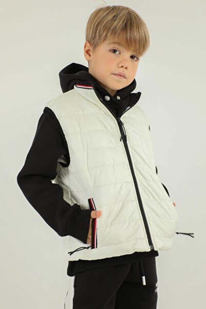 Black One Чоловічий жилет з високим коміром і блискавкою