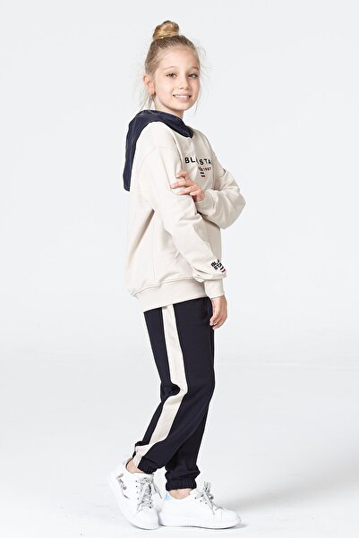 Black One Κοριτσίστικο με κουκούλα μακρυμάνικο αθλητικό σετ φόρμας