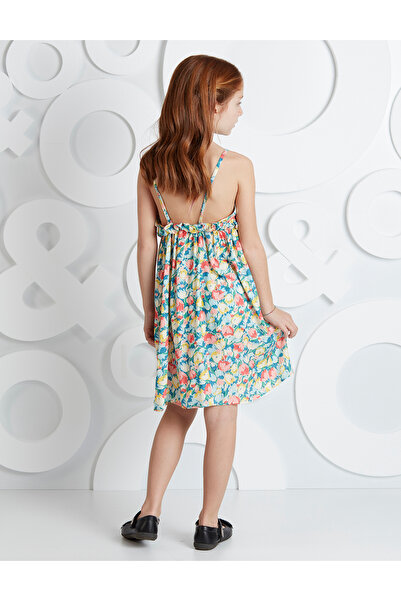 MSHB&G Frilly Floral Print Summer Dress for Girl