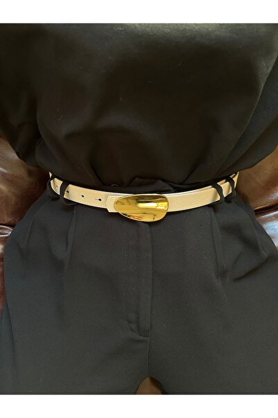 LİA KEMER Reach Ayna Gold Model with Buckle