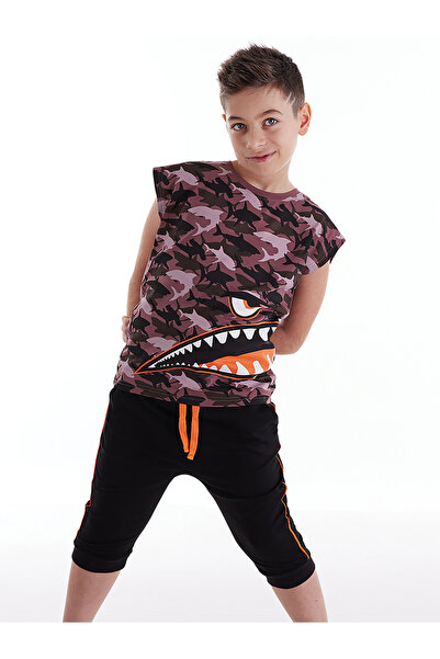 MSHB&G Monster Shark Boy's T-shirt Capri Shorts Set