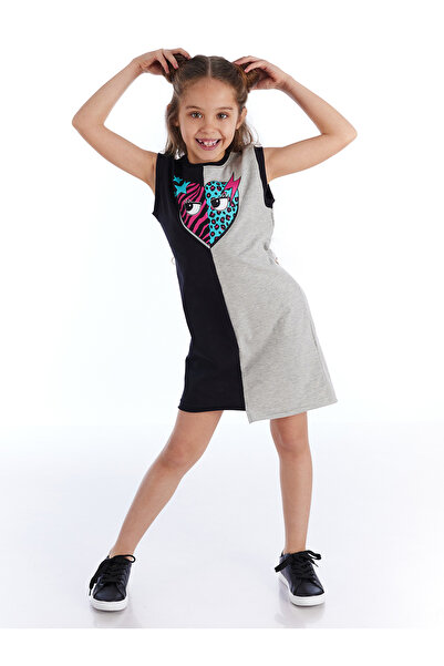 MSHB&G Girl's Summer Dress - Star Leo, Black Grey
