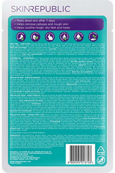 Skin Republic Foot Peel Foot Mask