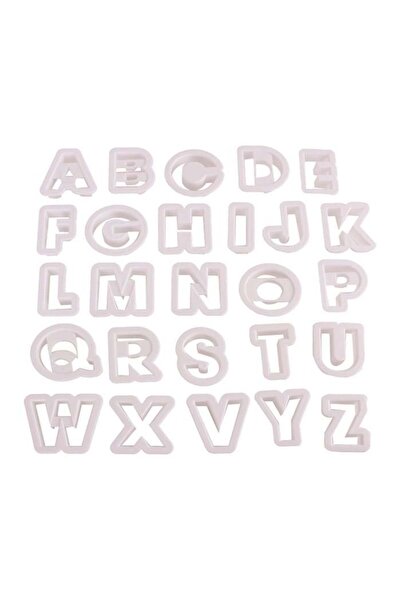 Genel Markalar Plastik Harf Kurabiye Kalıbı Seti 26 parça