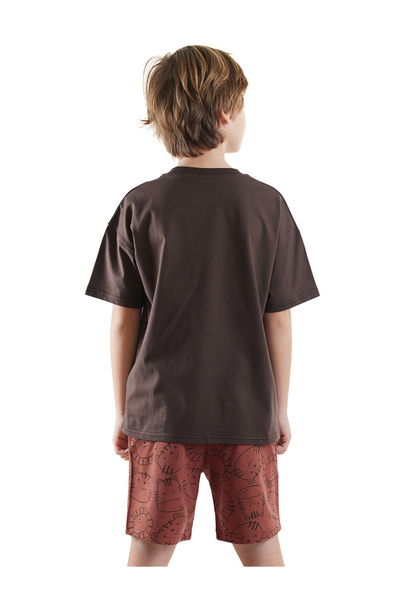 Denokids مجموعة شورت تي شيرت أساسي للأولاد