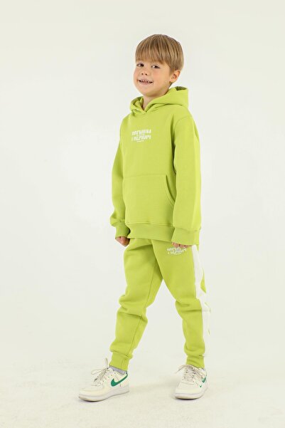 Black One Σετ φόρμας για αγόρι με κουκούλα και τσέπες Cargo και λεπτομέρεια εκτύπωσης