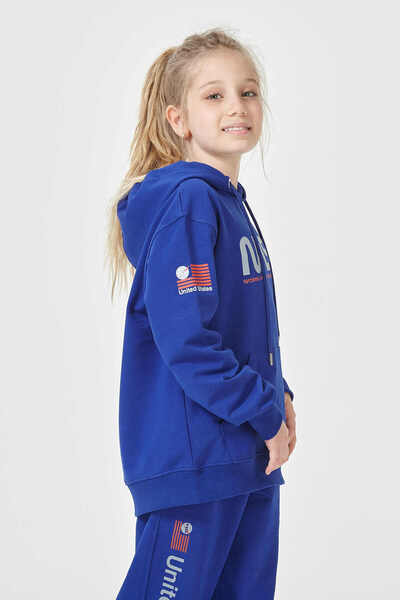 Black One Дівчачий спортивний комплект без шардонів, з 2 нитками, з капюшоном – стандартний крій