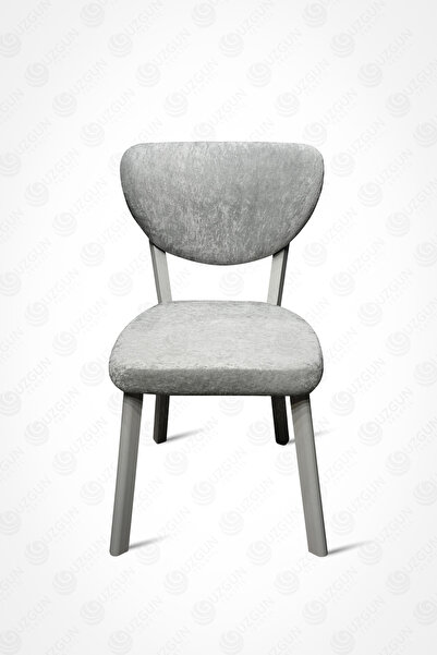 GUZGUN Bohem Elma Tarz Lüks Kadife Sandalye Kılıfı – Modern, Esnek, Yıkanabilir Sandalye Örtüsü l Gumus