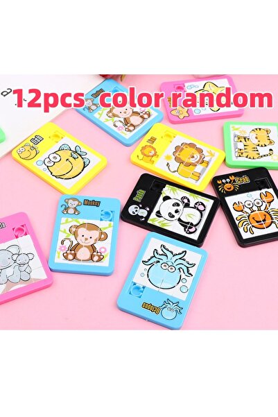 Choice 12 قطعة عشوائية جديدة 16 شبكة لغز المتاهة لعبة الكرتون الحيوان انزلاق لغز لعبة صغيرة تنافسية جيف