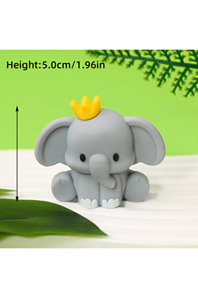 Choice27 elephant 5 Jungle Animals Cake Toppers Safari Kids 1st Birthday Part...