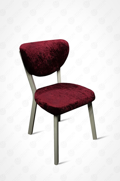 GUZGUN Bohem Elma Tarz Lüks Kadife Sandalye Kılıfı – Modern, Esnek, Yıkanabilir Sandalye Örtüsü l Bordo