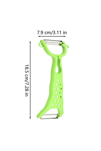 Choice مقشرة خضراوات من الفولاذ المقاوم للصدأ، قطعة واحدة، مقشرة بطاطس متعددة...