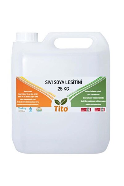 tito Sıvı Soya Lesitini E322 Gıda Tipi 25 kg
