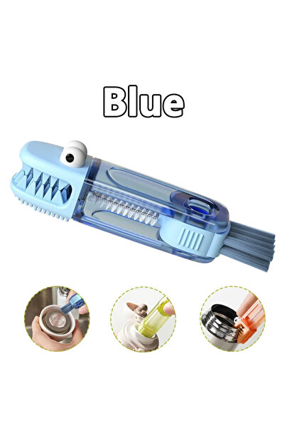 Choice Blue 3 In 1 Multifunctional Cleaning Brush Tiny Bottle Cup Lid Detail Brush Straw Cleaner Tools Hous