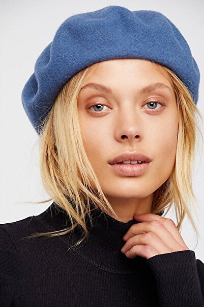 Goldmine Fransız Ressam Avusturalya Yün Keçe Bere Indigo