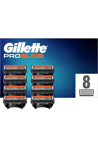 Gillette Fusion Proglide 8'li Yedek Tıraş Bıçağı Karton Paket