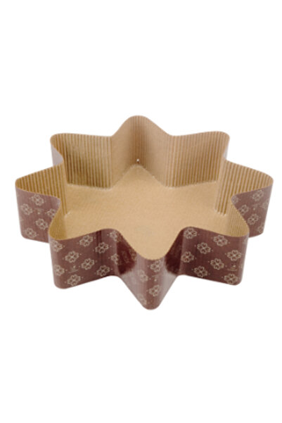 hobs Sekiz Köşeli Yıldız Şekilli Kağıt Pasta Kek Kalıbı