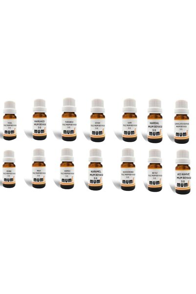 Mumi Toz Mum Boyası Seti 5 g 14 parça