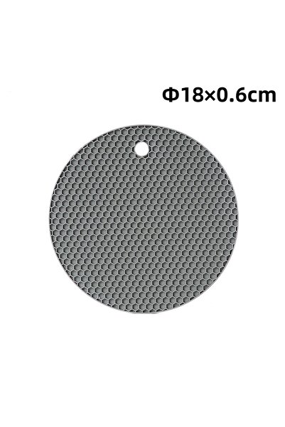 Choice Round M DARK GRAY Silicone Trivet Mats Heat Resistant Pot Holders, Multipurpose Non-Slip Hot Pads fo