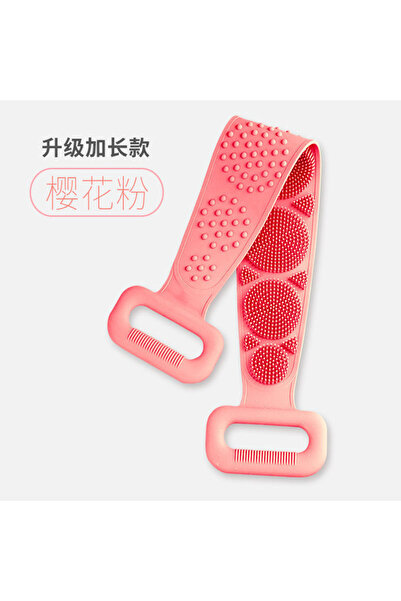 Choice إسفنجة جسم وردية فرشاة ظهر سيليكون مناشف حمام فرك فرك الظهر تقشير تدلي...