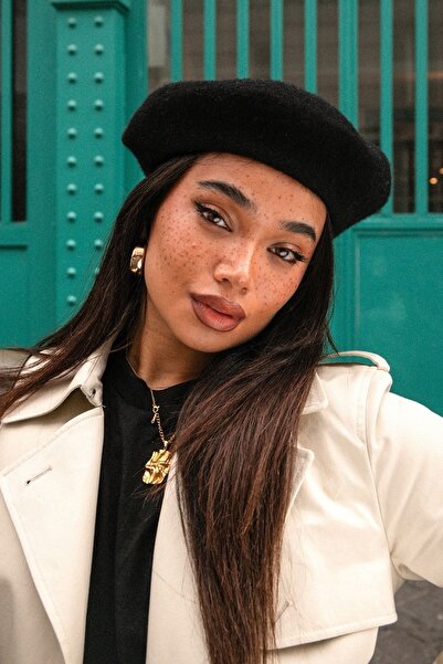 Goldmine قبعة صوف أسترالي للرسام الفرنسي باللون الأسود