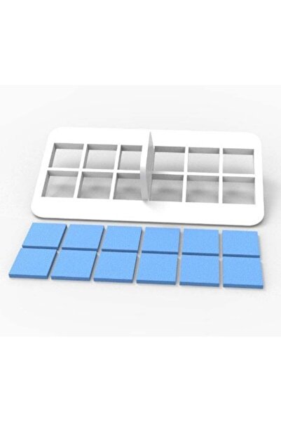 hobs قطاعة عجين السكر المتعددة ذات النمط المربع مع 12 حجرة