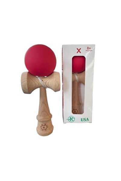 OEM Kendama profesională, tribute, bilă din lemn cu înveliș din silicon, 7 ani+