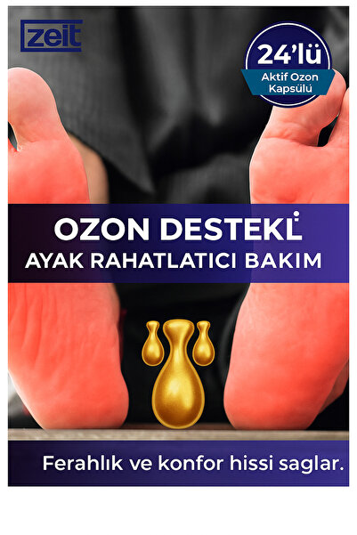 ZEİT OZON Ayak Bakımı Ozon Kapsülleri – 24’lü | Kuruluk ve Sertleşme Karşıtı,...