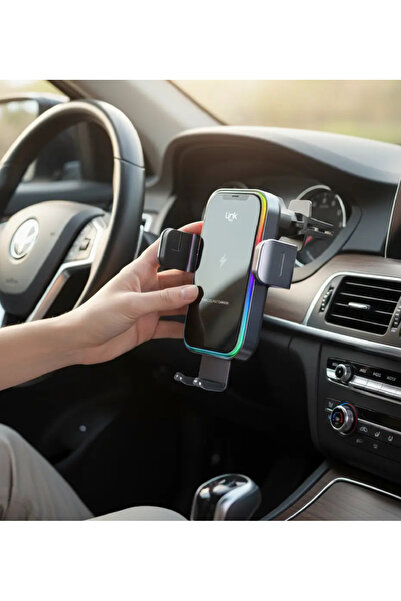 Linktech W751 Premium Kablosuz 15W Hızlı Araç Şarjlı Telefon Tutacağı