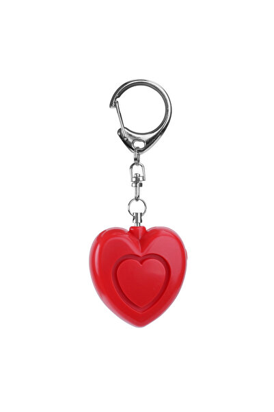 Choice جهاز إنذار أمني أحمر مزود بإضاءة LED بقوة 125 ديسيبل وسلسلة مفاتيح للد...