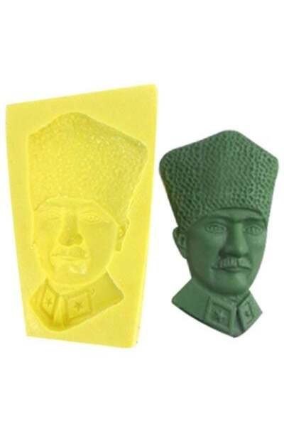 hobs Atatürk Büstü Silikon Kalıp Sabun Kokulu Taş Mum Epoksi Kalıbı