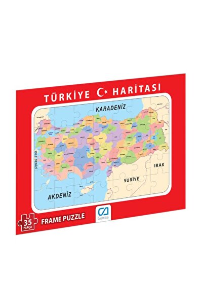 Timaş Yayınları لغز إطار خريطة تركيا-35