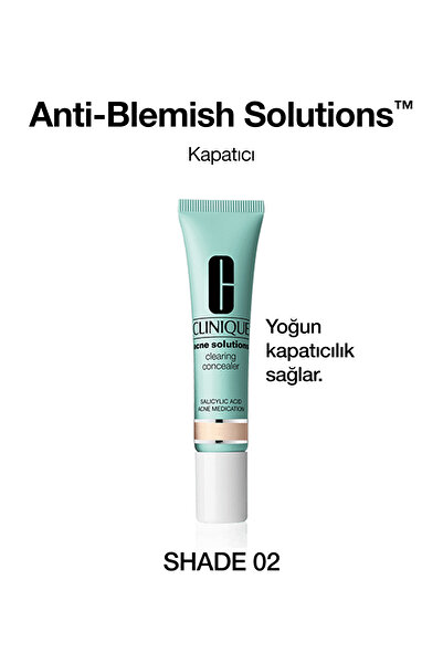 Clinique Anti-Blemish Solutions™ Yağlı ve Eğilimli Ciltler İçin Kapatıcı - Shade 02 - 10ml