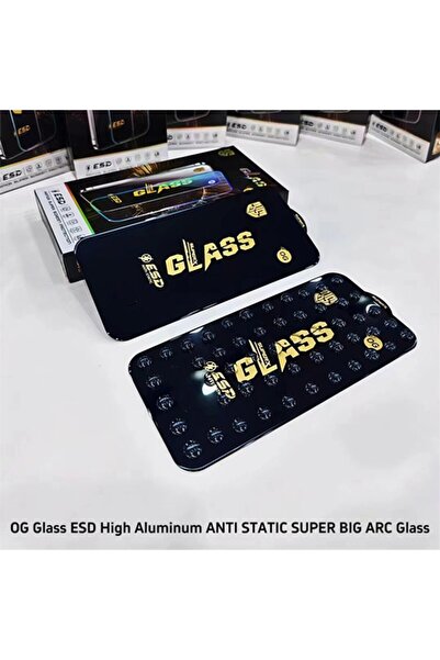 Flippy Tempered ESD Glass Screen Protector for Samsung Galaxy A55, 0.35mm, Black Edges, Antistatic,