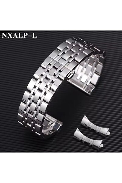 Genel Markalar Paslanmaz Çelik Saat Kordonu 20 MM Gümüş Renk