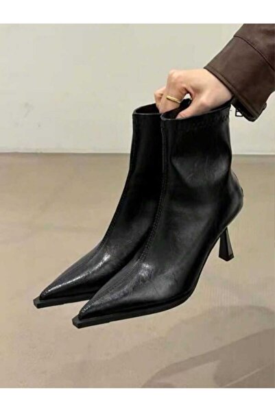 FRZZ kadın steç 7 cm topuklu bot