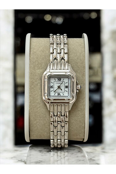 MAC CENTER ساعة يد نسائية بسوار فولاذي موديل Pinterest مربعة - ساعة نسائية - ...