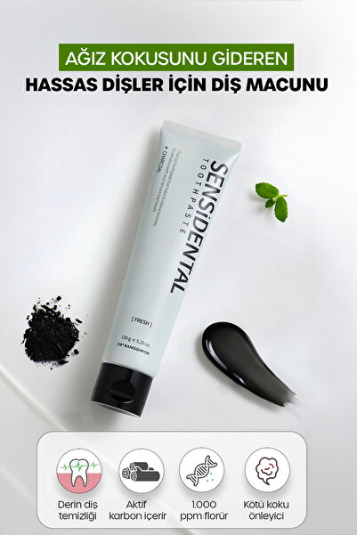 DR BANGGIWON Sensidental Fresh Diş Macunu, Ekstra Ferah Nefes, Charcoal Tooth...