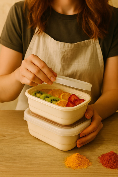 ŞIK VE MUTLU Storage Container Plastic 2 Pieces