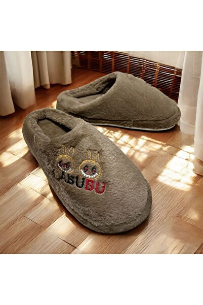 Minamoda Women's Home Slippers Winter Women's Plush Furry Women's Carpet Slippers Trending Slippers Bohça Dowery